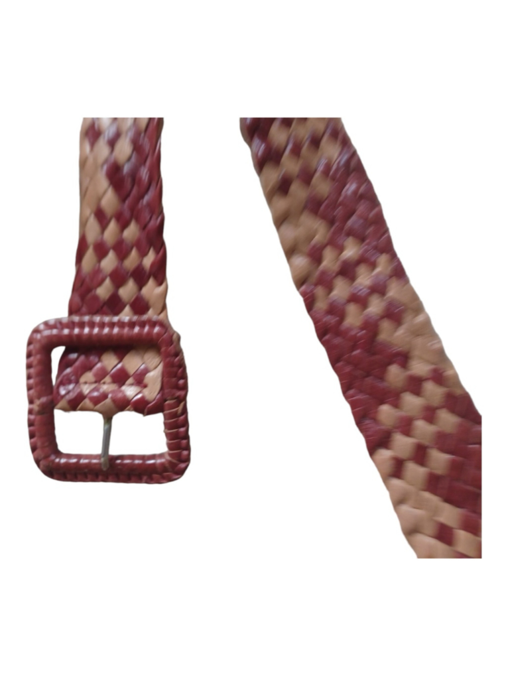 Vintage Mulberry England Woven Leather Belt 40 Inches